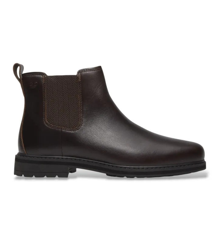 Timberland para hombre. TB0A42PGW011 Botines de piel Chelsea Stormbucks marrón oscuro (40), Plano, Ninguno, Casual