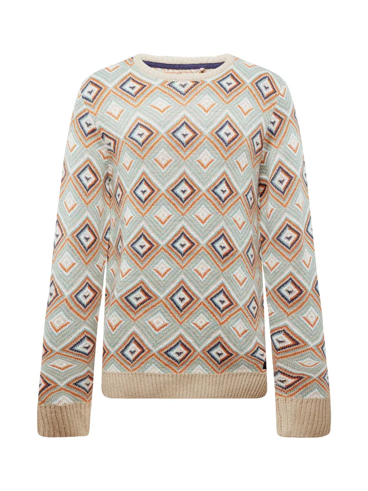 BLEND Jersey  beige / azul claro / lila oscuro / naranja