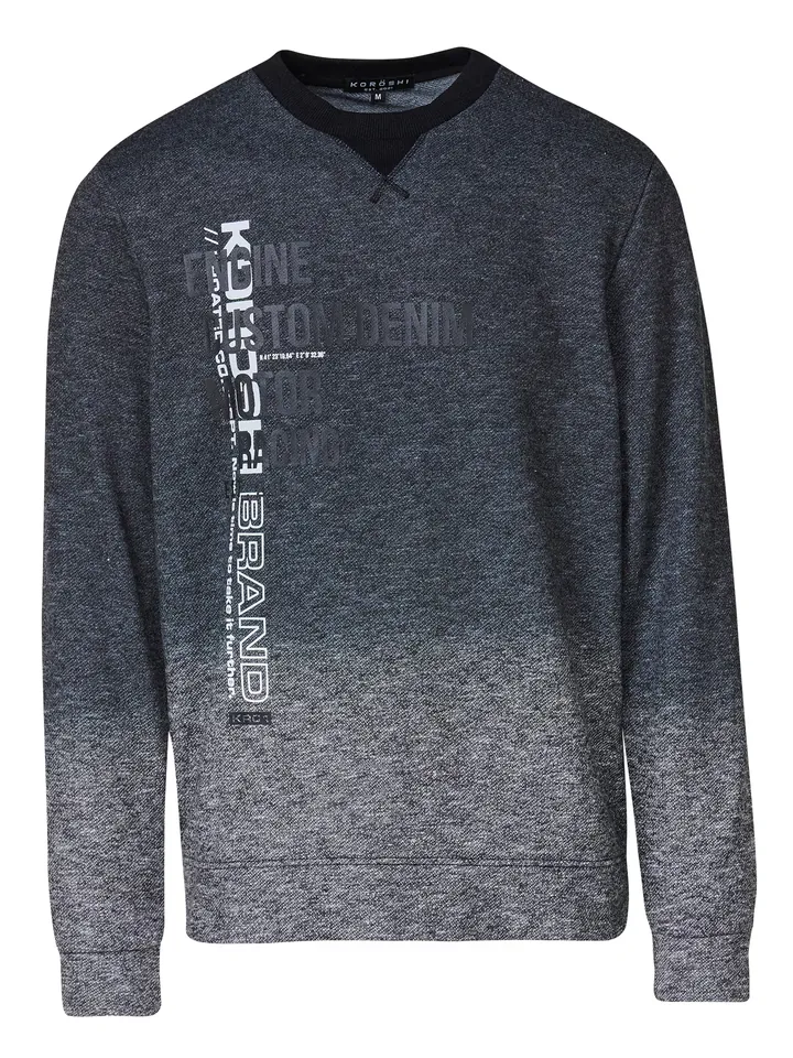 KOROSHI Sudadera marino / negro / blanco