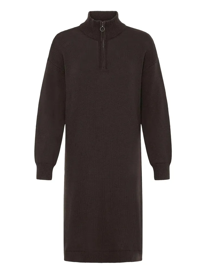 Oxmo Vestido de punto ' OXFSANVA ' marrón