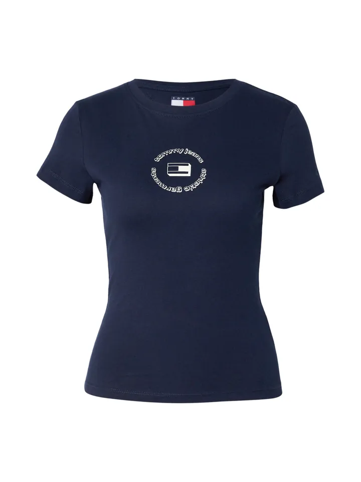 Tommy Jeans Camiseta 'ESS' marino / blanco