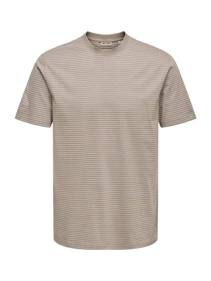 Only & Sons Camiseta 'ONSFred' greige / blanco