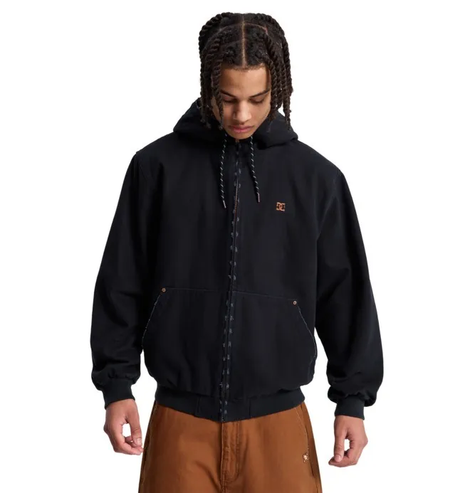 Garage - Chaqueta de lona Negro Hombre