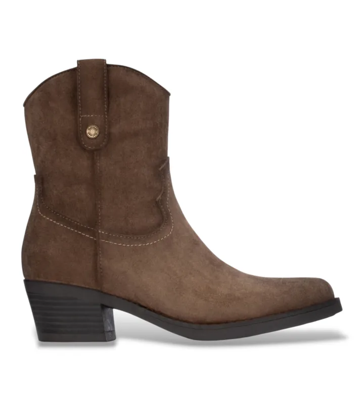 Refresh para mujer. 17614404-TAUPE Botines 176144 marrón claro (36), 5 a 8cm, Cremallera, Casual