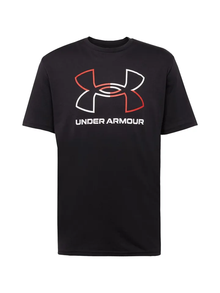 UNDER ARMOUR Camiseta funcional 'Foundation'  rojo / negro / blanco