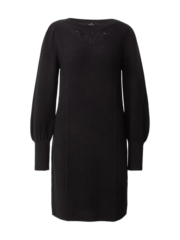 monari Vestido de punto  negro