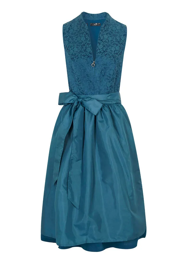 Vestido folclórico y delantal (set de 2 piezas)