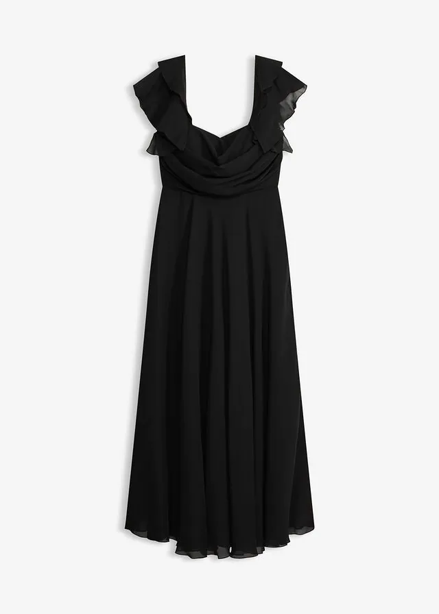 Vestido de noche de gasa fina