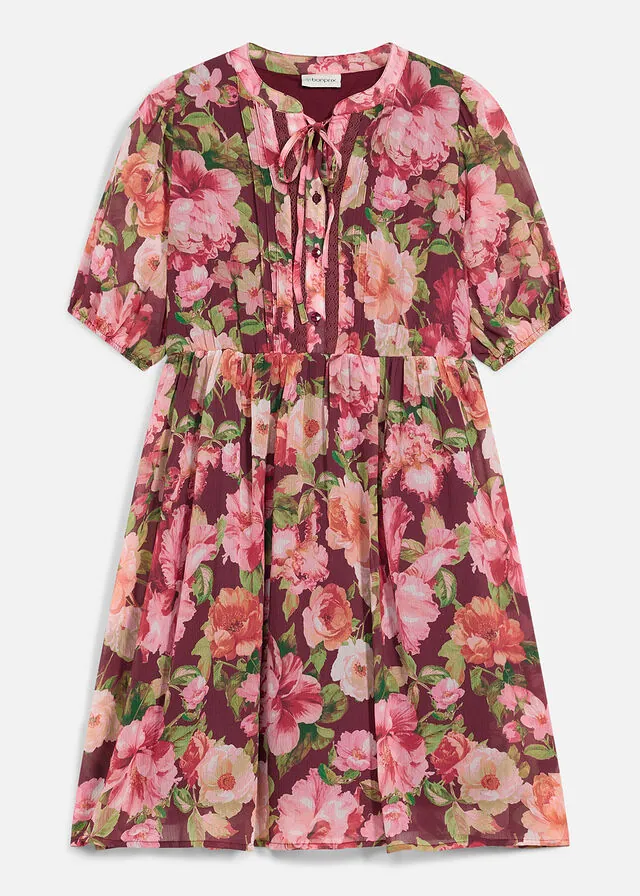 Vestido de túnica con encaje