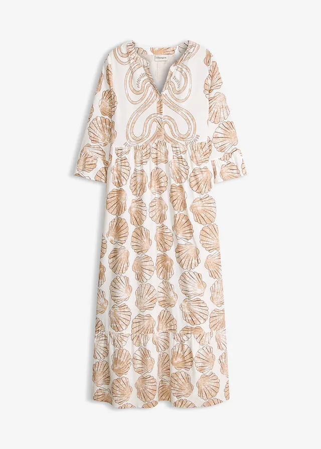 Vestido tipo túnica de viscosa fluida