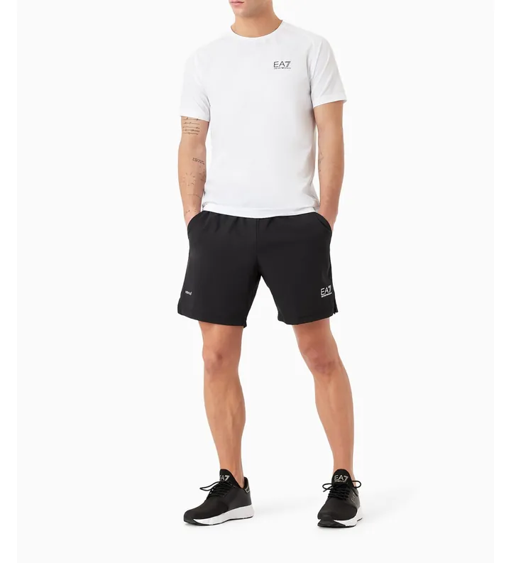 EA7 para hombre. 8NPV03_PNDDZ Conjunto camiseta y pantalón Dynamic Athlete blanco, negro (3XL), Deportivo, Tenis/Padel, Multideporte, Poliés