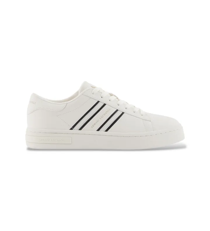 A|X Armani Exchange para mujer. XW002231AF21421M0017 Zapatillas casual pro blanco (35), 3 a 5cm, Cordones