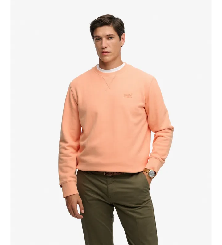 Superdry para hombre. M2013751A Sudadera Essential Logo coral (3XL), Casual, Algodón
