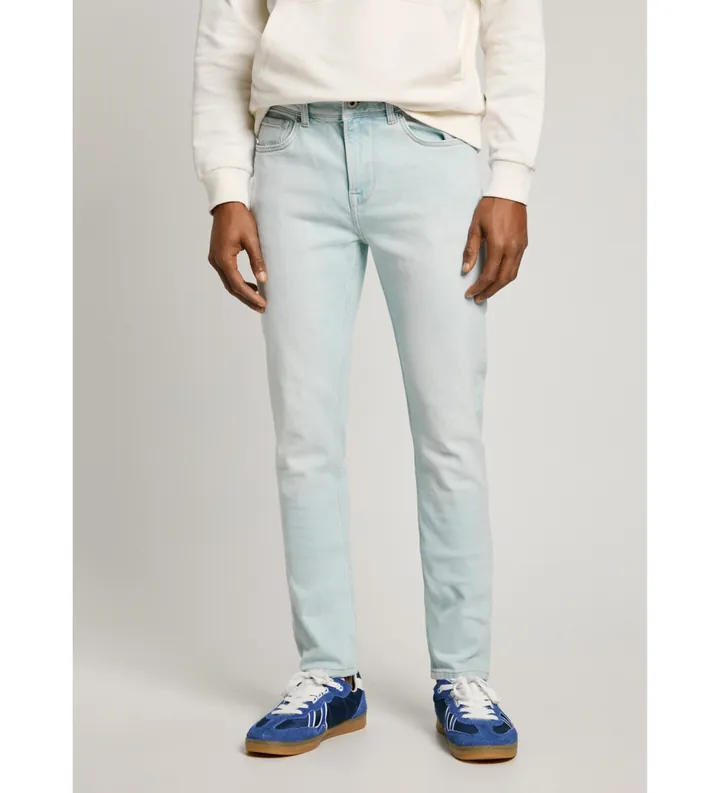 Pepe Jeans para hombre. PM207387PG3 Jeans en fit skinny Finsbury azul (36/32), Casual, Algodón, Denim, Sostenible