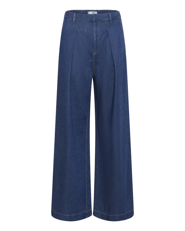 InWear Pantalón plisado 'CarolaIW' azul oscuro