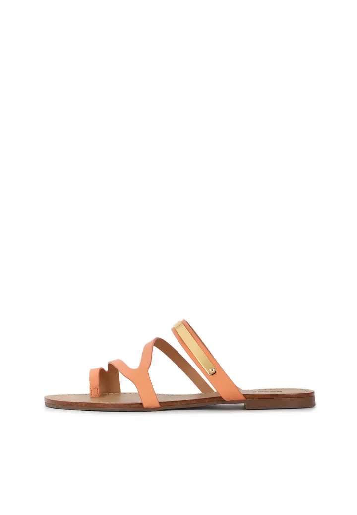 Kazar Sandalias de dedo  beige / mandarina