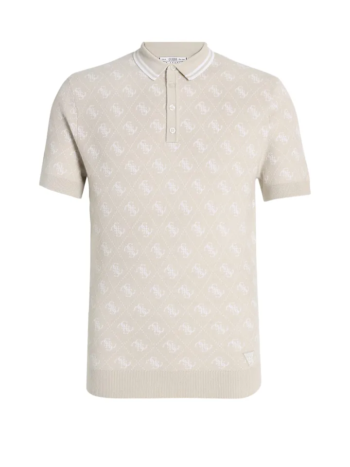 GUESS Jersey 'MARLIN' taupe / blanco