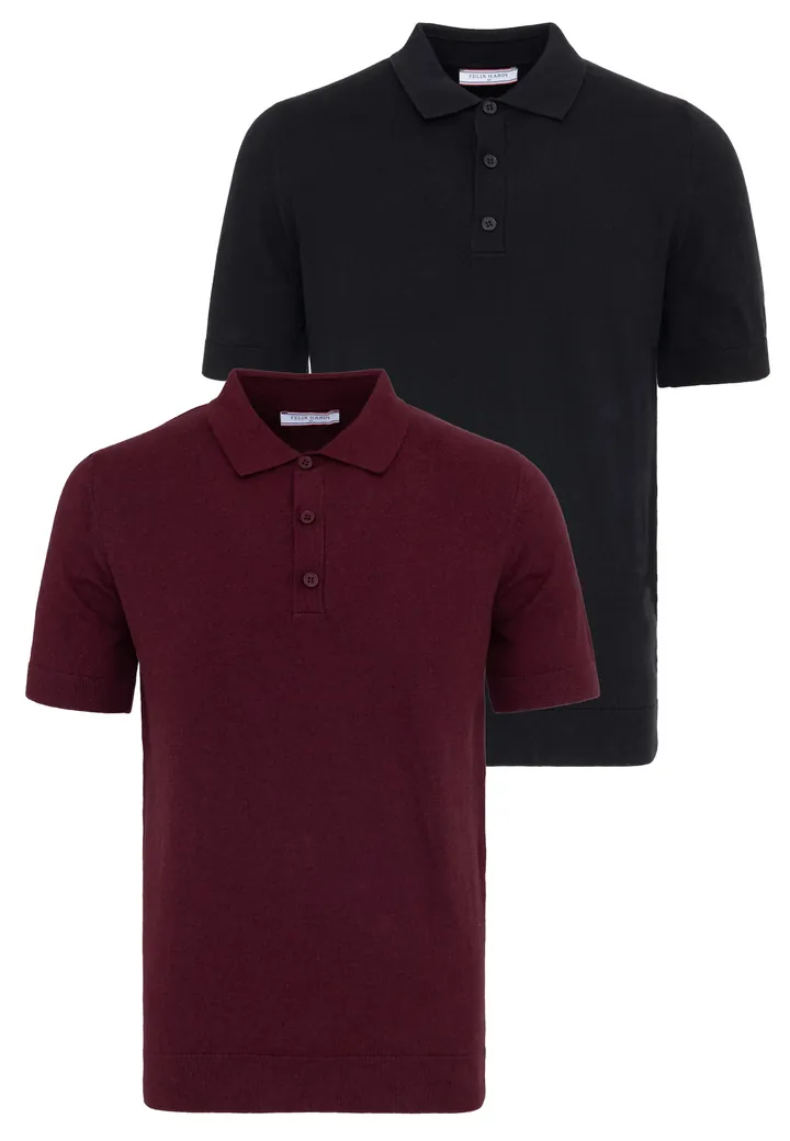 Felix Hardy Camiseta burdeos / negro