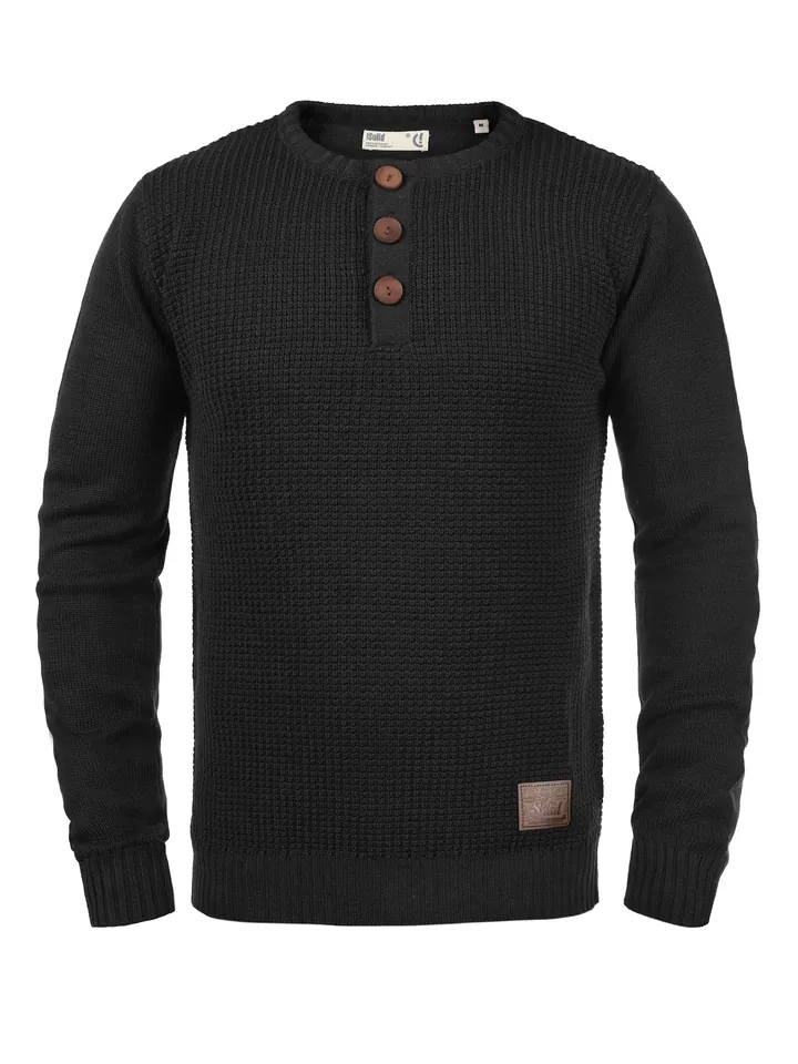 !Solid Jersey 'Terrance'  negro