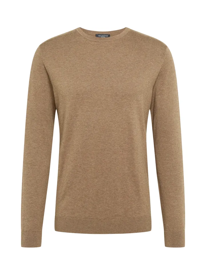 SELECTED Jersey 'SLHBerg'  beige oscuro
