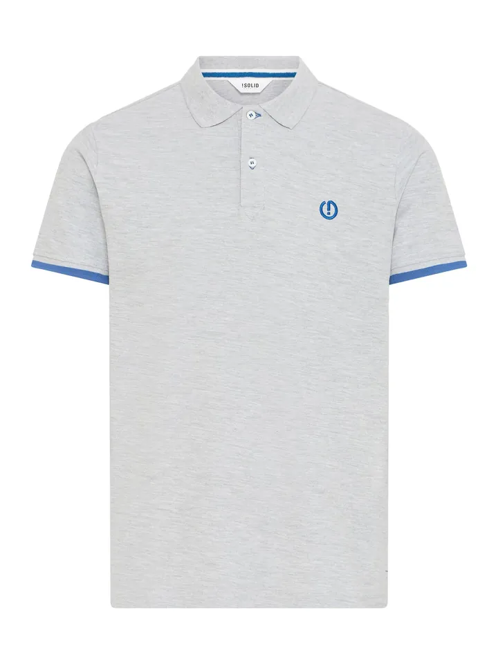 !Solid Camiseta 'Benjamin' azul / gris claro