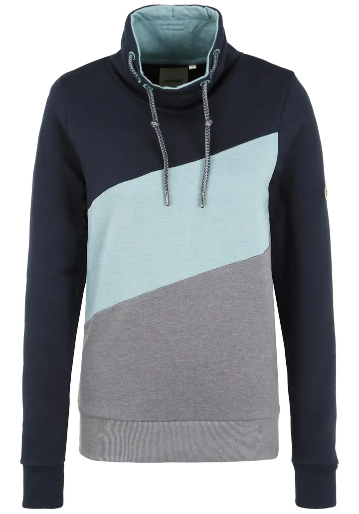 Oxmo Sudadera 'Agda' azul / gris