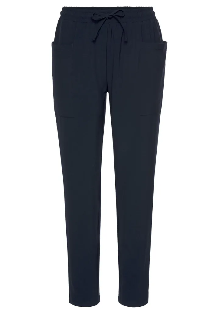 LASCANA Pantalón plisado negro