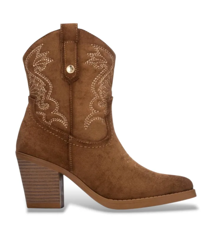 Xti para mujer. 14610501-CAMEL Botines 146105 marrón claro (36), Beige, 5 a 8cm, Cremallera, Casual