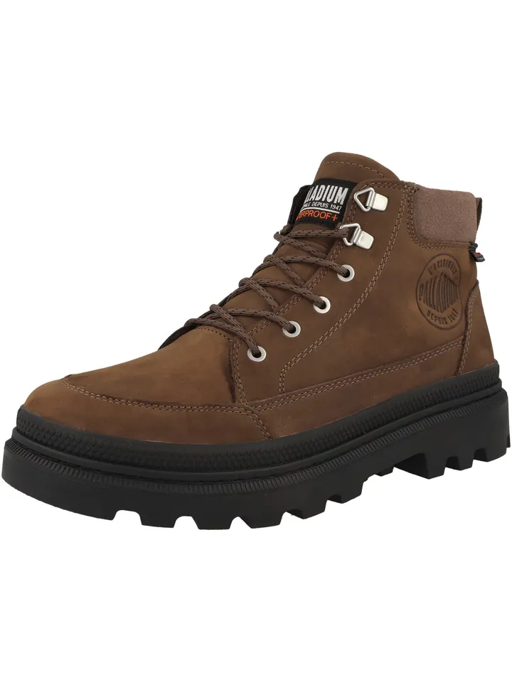 Palladium Botas 'Troopercuff' marrón oscuro / negro