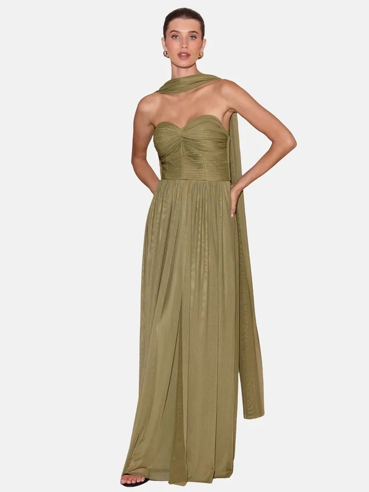 Lipsy Vestido de noche oliva
