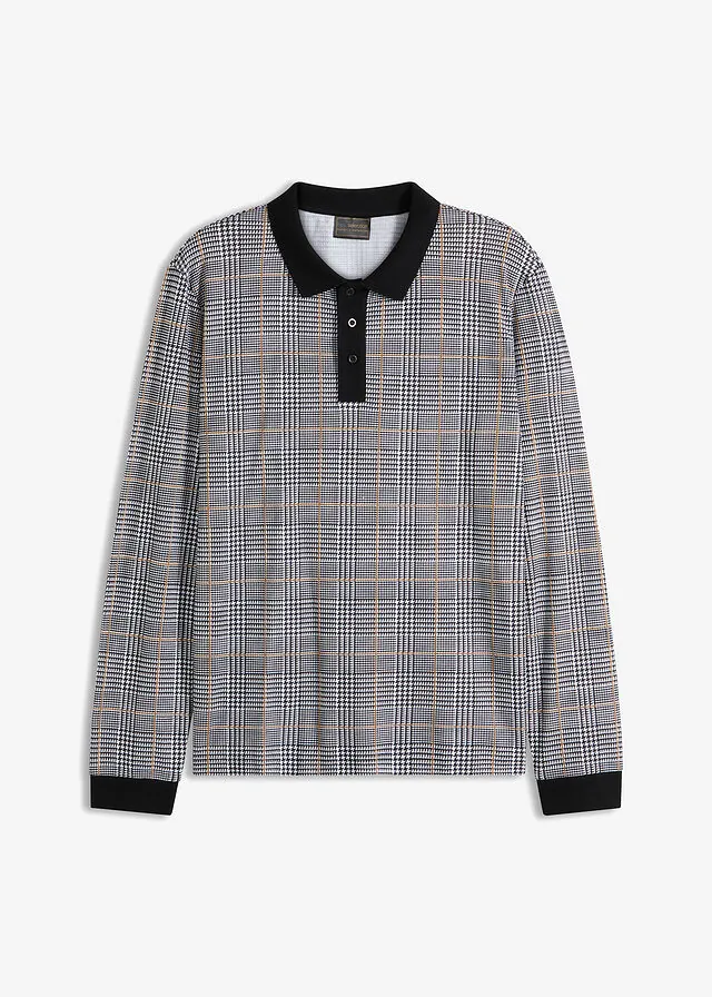 Polo de piqué de manga larga de algodón orgánico