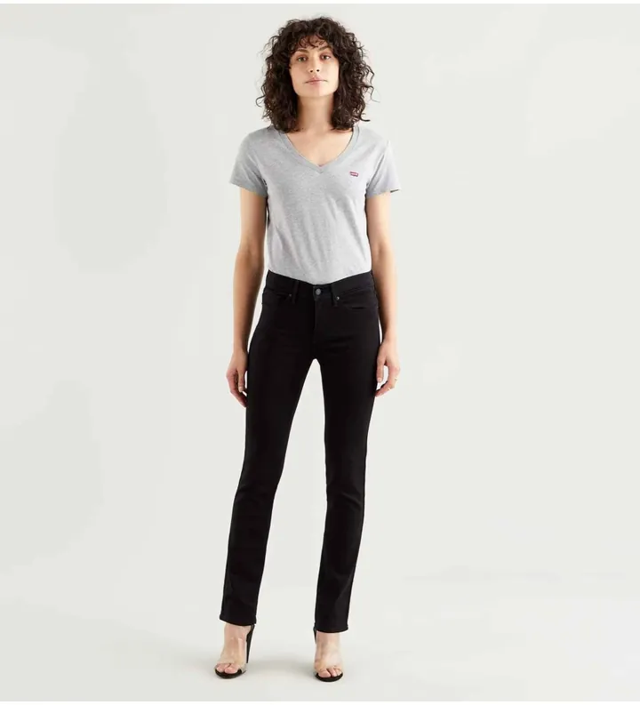 Levi's para mujer. 19627-0000 Jeans Ceñido Moldeador 312 negro (26/32), Casual, Algodón, Denim