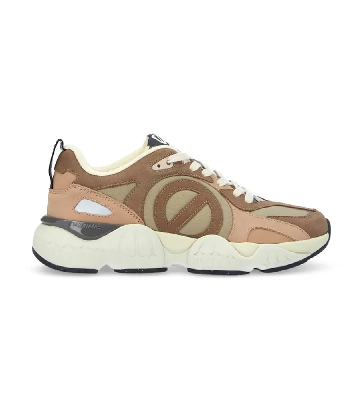 NO NAME para hombre. QNVLBK0 Zapatillas de piel Krazee runner marrón (41), Plano, Cordones, Casual