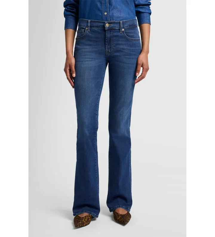 7 For All Mankind para mujer. 7U412C44UCH Jeans Bootcut Duchess azul (24), Casual, Algodón, Denim
