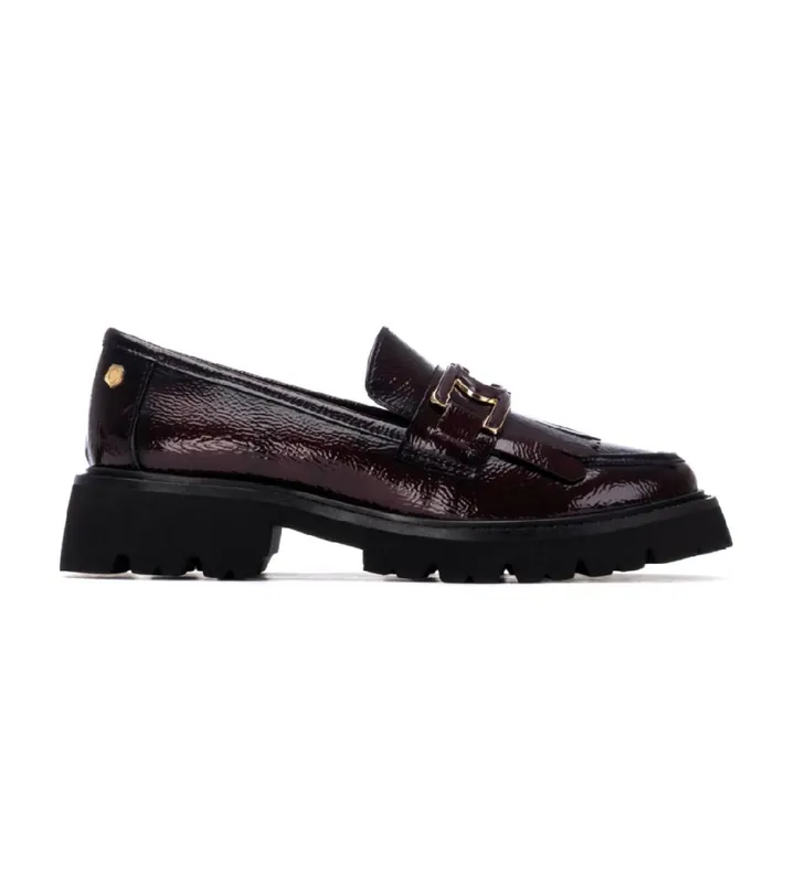 Carmela para mujer. 16269804-BURDEOS Zapatos de Piel 162698 burdeos (36), 1 a 3cm, Ninguno, Casual, Clásico, Charol