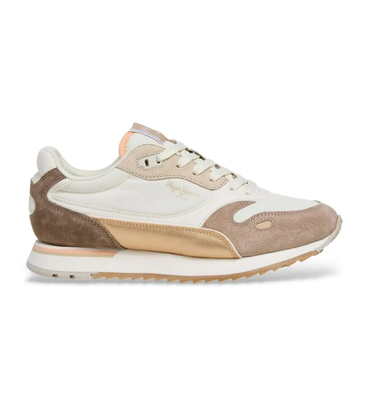 Pepe Jeans para mujer. PLS400032 Zapatillas Bexley City marrón (36), Plano, Cordones, Casual