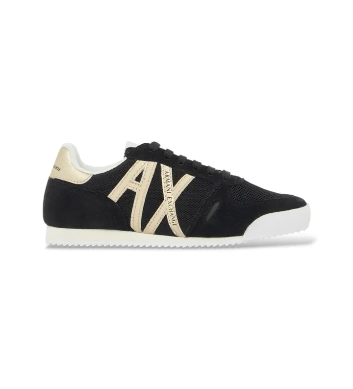 A|X Armani Exchange para mujer. XW002794AF22755MC077 Zapatillas Urban negro (36), Plano, Cordones, Casual