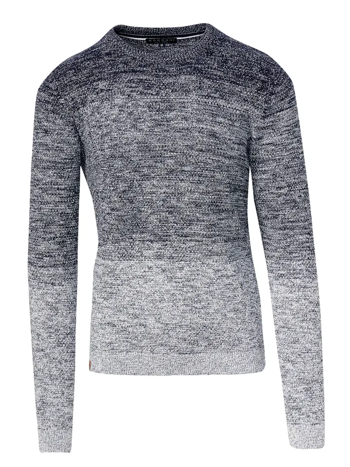 KOROSHI Jersey 'Punto' gris moteado