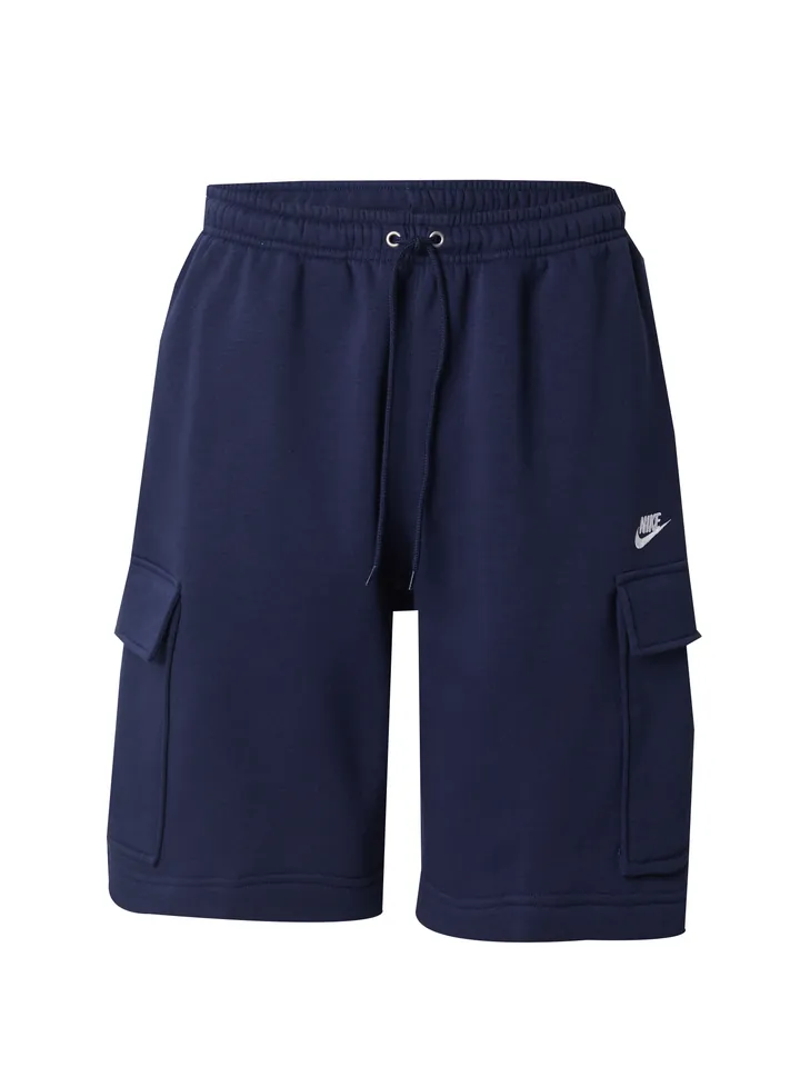 Nike Sportswear Pantalón cargo 'CLUB' marino / blanco
