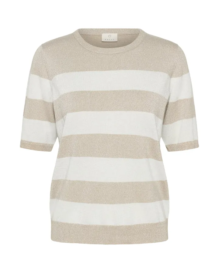 Kaffe Jersey 'KARegina' beige / blanco natural