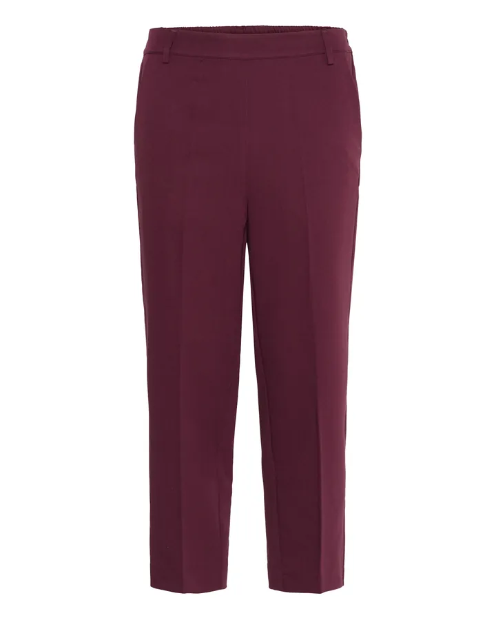 Kaffe Pantalón de pinzas 'Sakura'  burdeos
