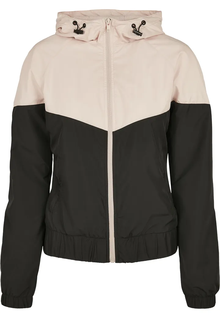 Urban Classics Chaqueta de entretiempo 'Arrow' rosa / negro