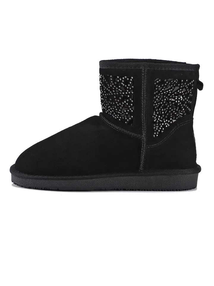 Gooce Botas 'Lana' negro / plata