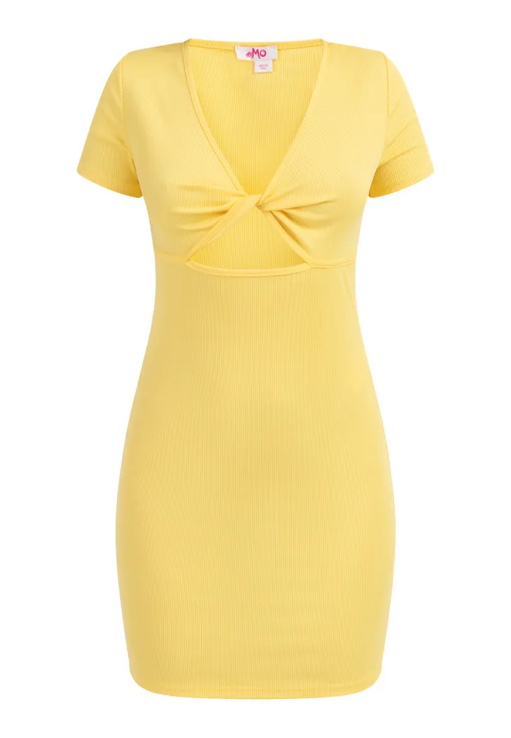 MYMO Vestido  amarillo claro
