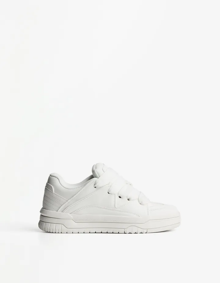 Bershka Skate Clásica Hombre 39 Blanco