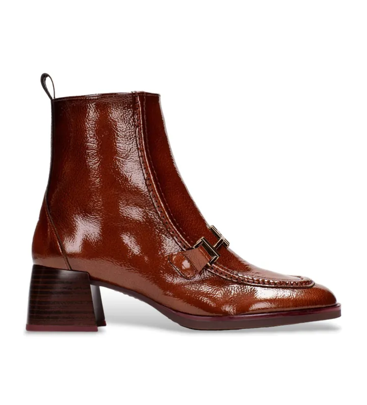 Hispanitas para mujer. HI243727 Botines de piel Rio marrón (36), 3 a 5cm, Cremallera, Casual