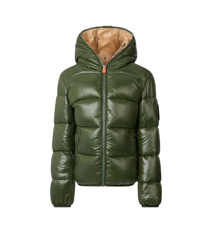 Save The Duck para mujer/niña. J31280B-LOVE21 Abrigo Artie verde (10años= 140cm), Casual, Sostenible, Nylon reciclado, moda infantil