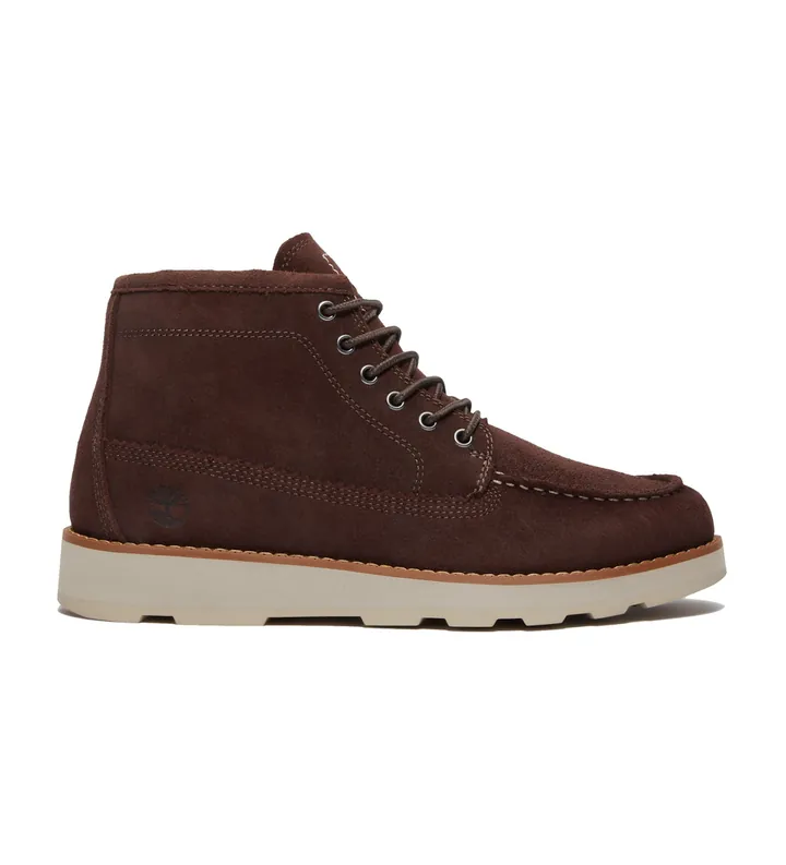 Timberland para hombre. TB0A6CEPEIV1 Botines de Piel Chukka Britton Mills marrón oscuro (40), Plano, Cordones, Casual, Outdoor