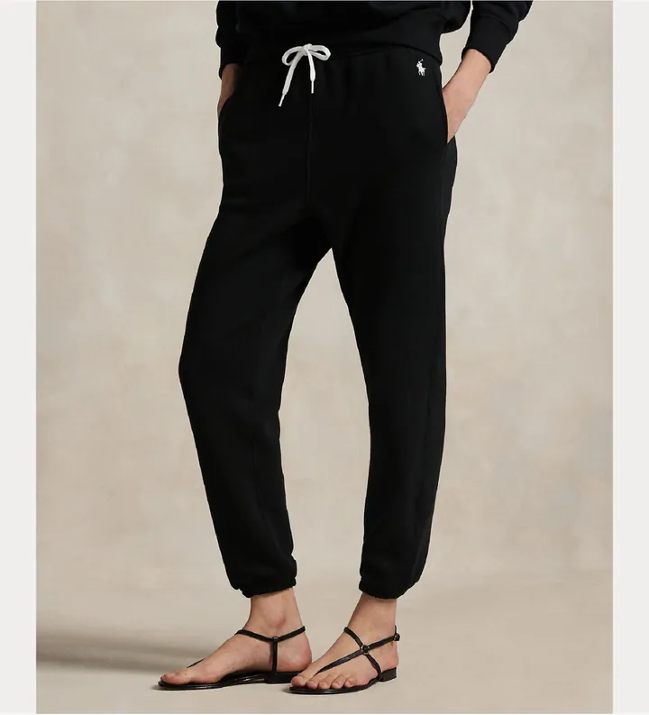 Polo Ralph Lauren para mujer. 211971700003 Pantalón Draw negro (M), Casual, Algodón