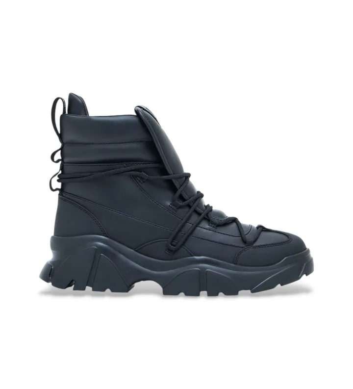 EA7 unisex. 7X000335_AF18611 Botines Flakes negro (40), Plano, 1 a 3cm, Cordones, Casual, Deportivo, Nieve, Outdoor